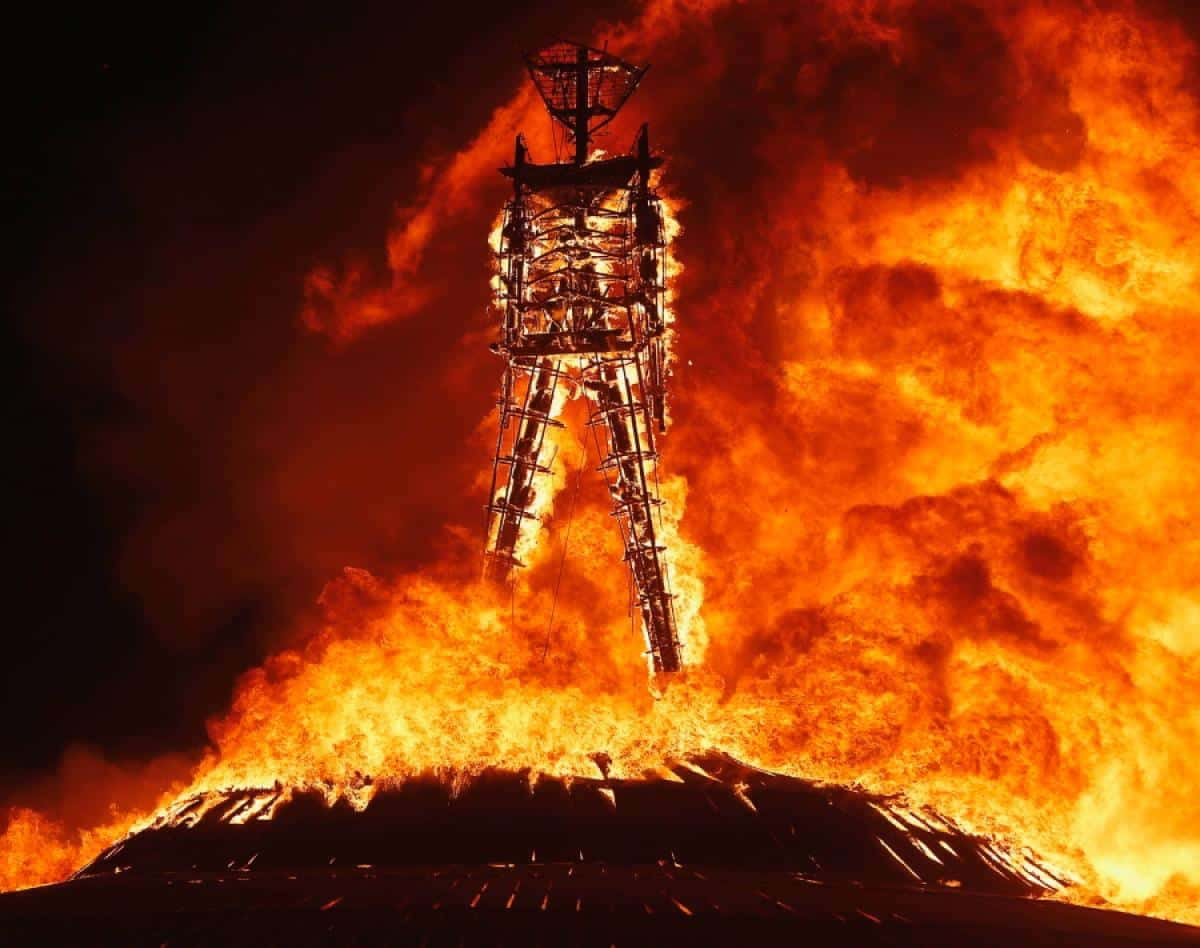 Burning man сожжение храма