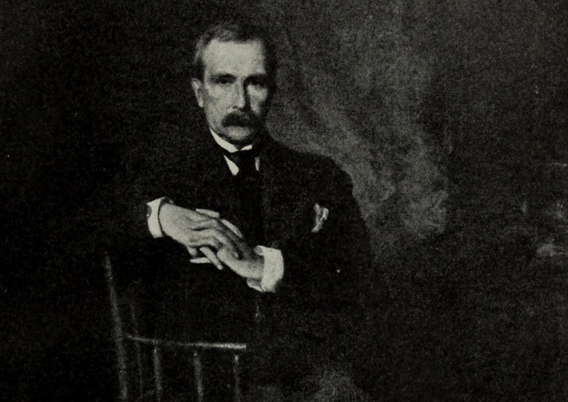 John D. Rockefeller Jr. Wearing Top Hat by Bettmann