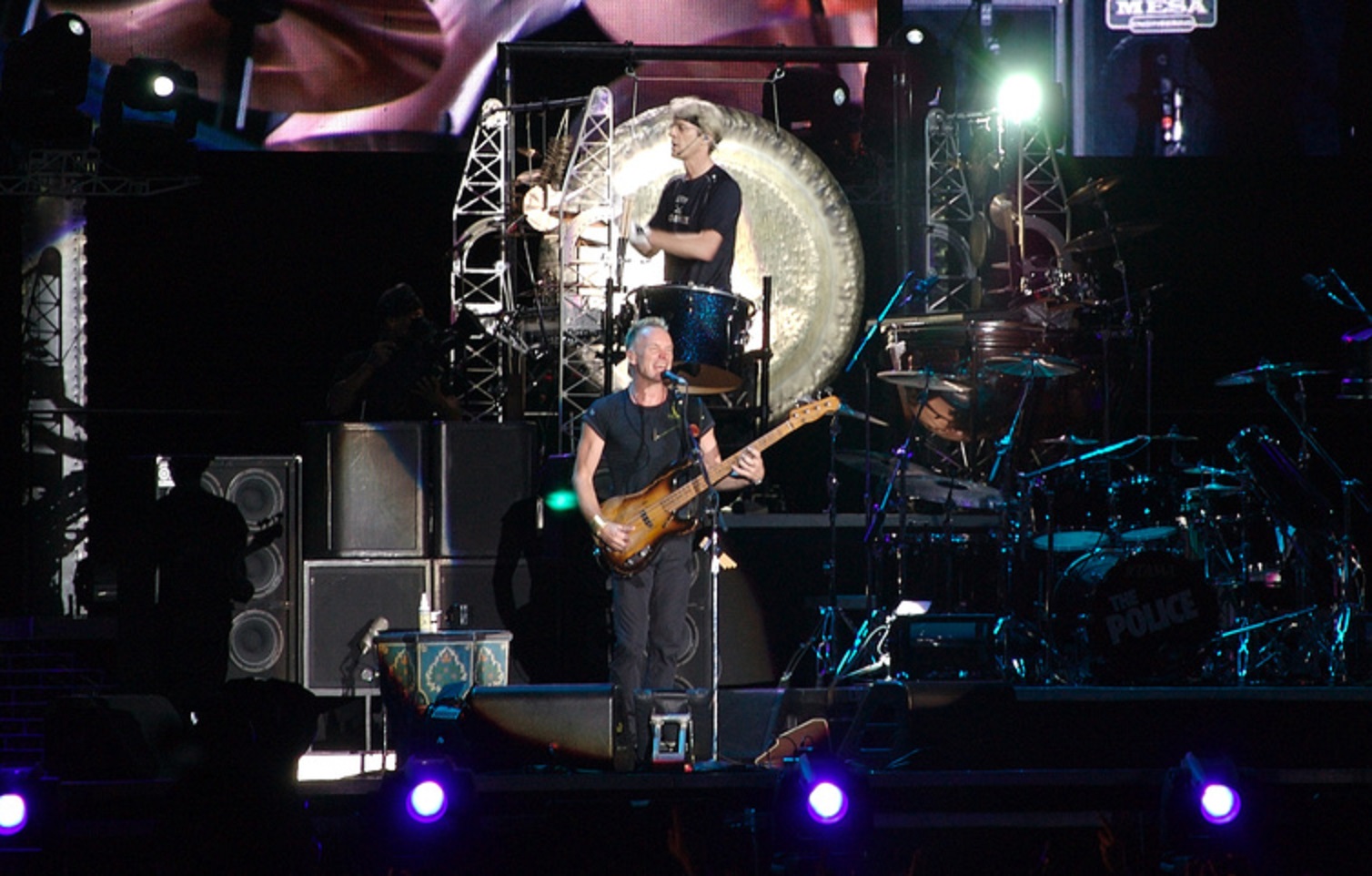 The Police (Sting, Copeland) performing live on stage - 2007