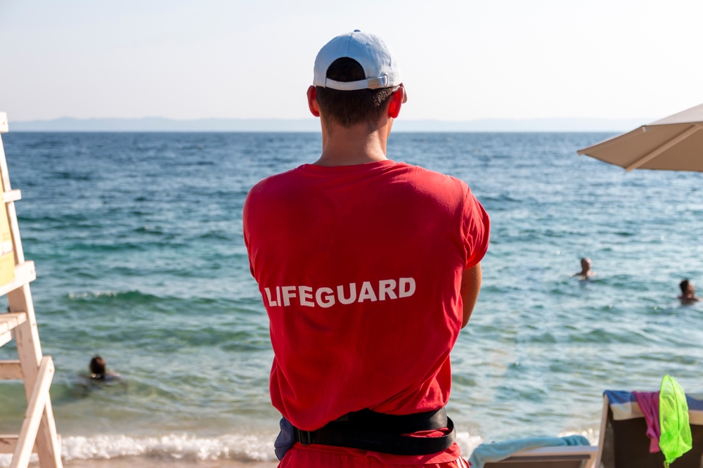 Lifeguard on beach