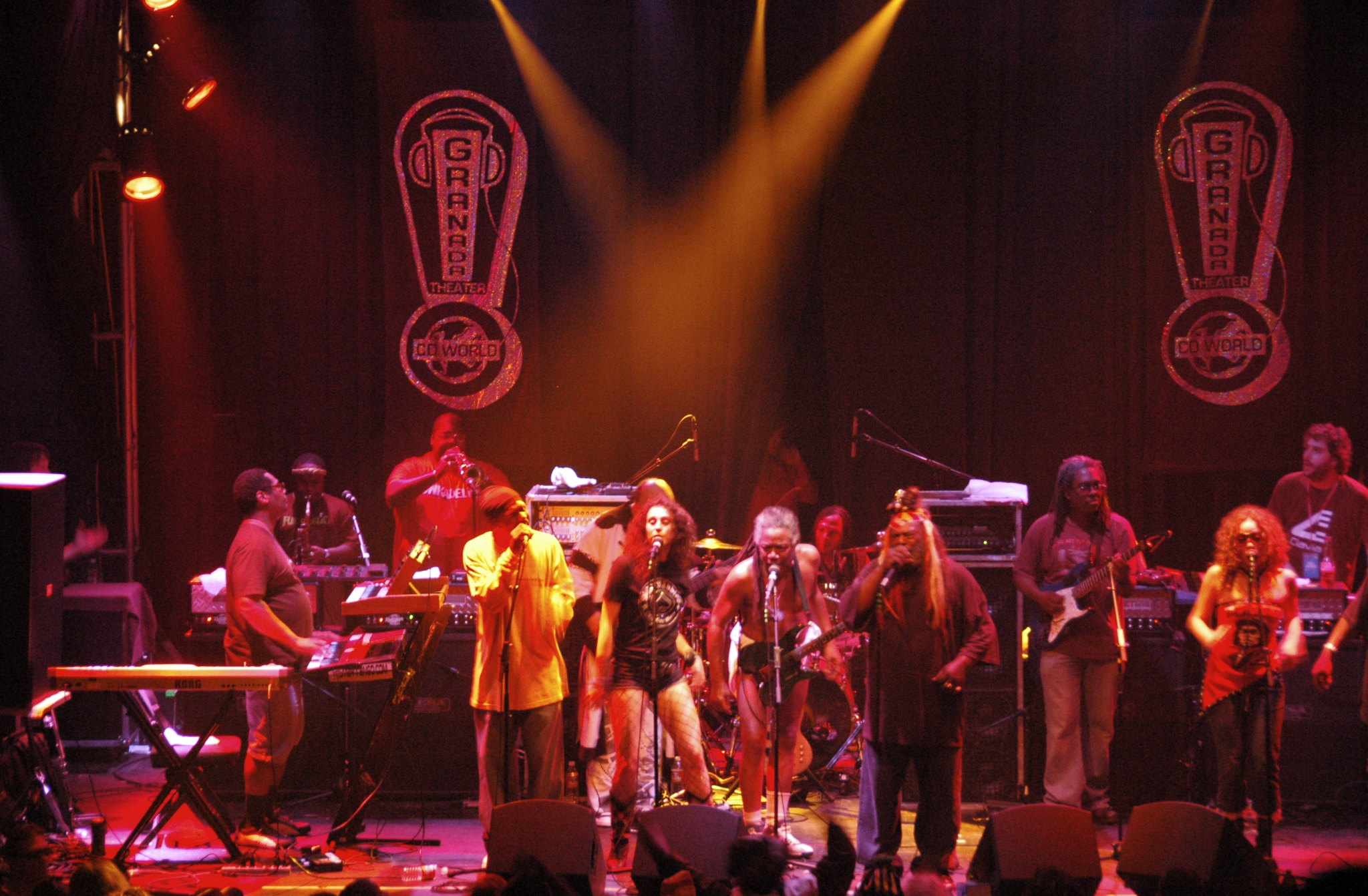 George Clinton and Parliament Funkadelic performing at the Granada Theater