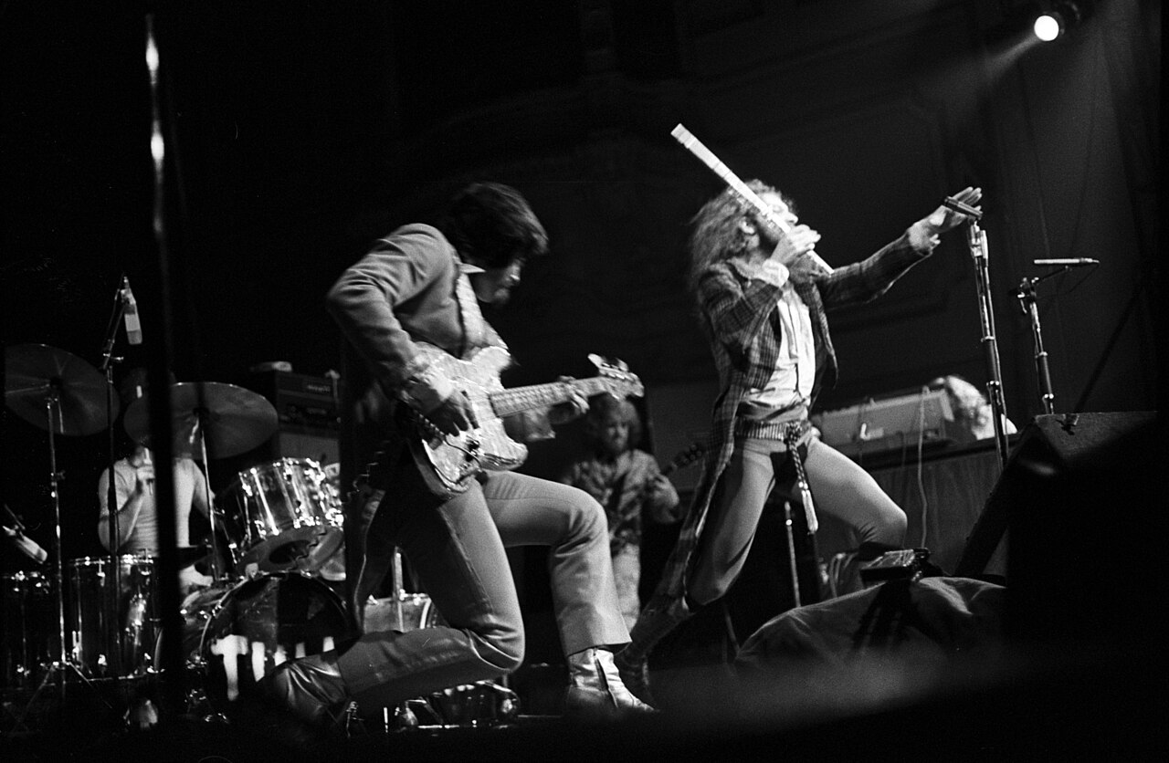 British rock band Jethro Tull performing in Germany