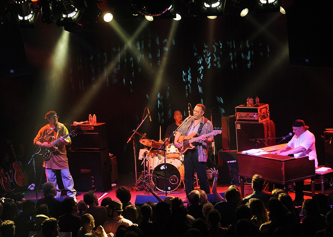 The Meters performing at a concert