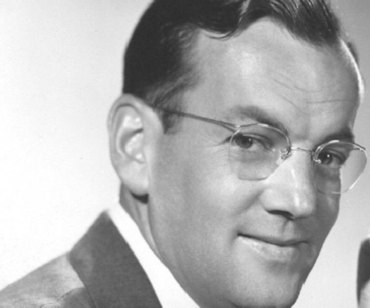 Glenn Miller with a pair of glasses