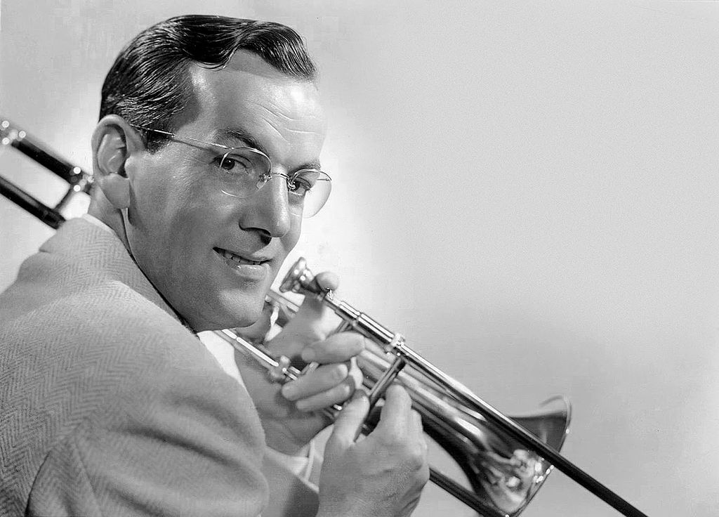 Glenn Miller with a trombone