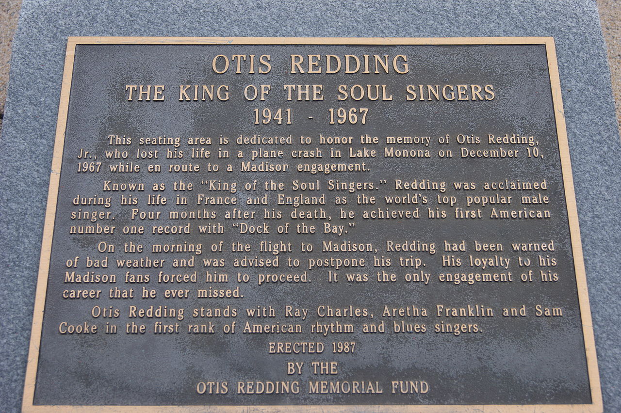 Otis Redding Memorial Plaque