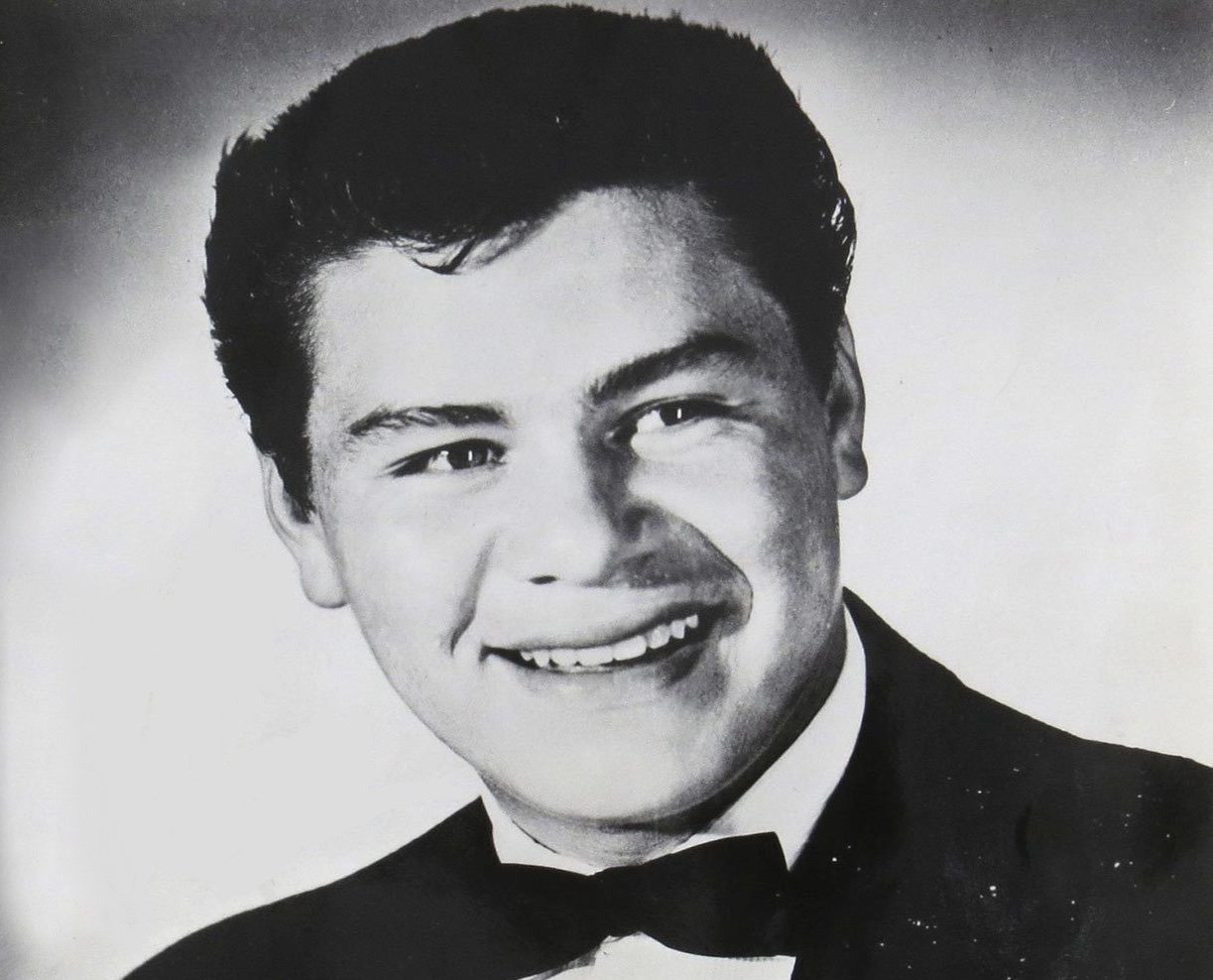 Ritchie Valens in a black suit