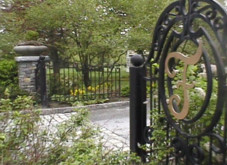 The main gates at Ferncliff Cemetery