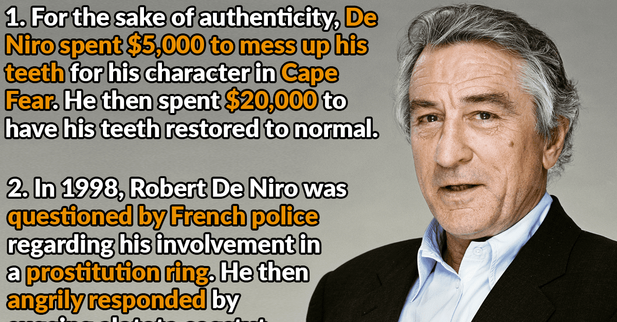 40 Wiseguy Facts About Robert De Niro