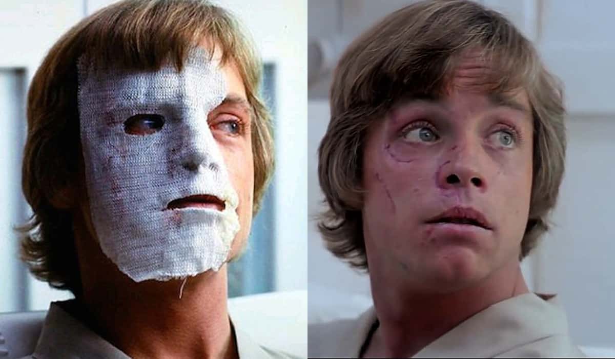 luke skywalker actor face change