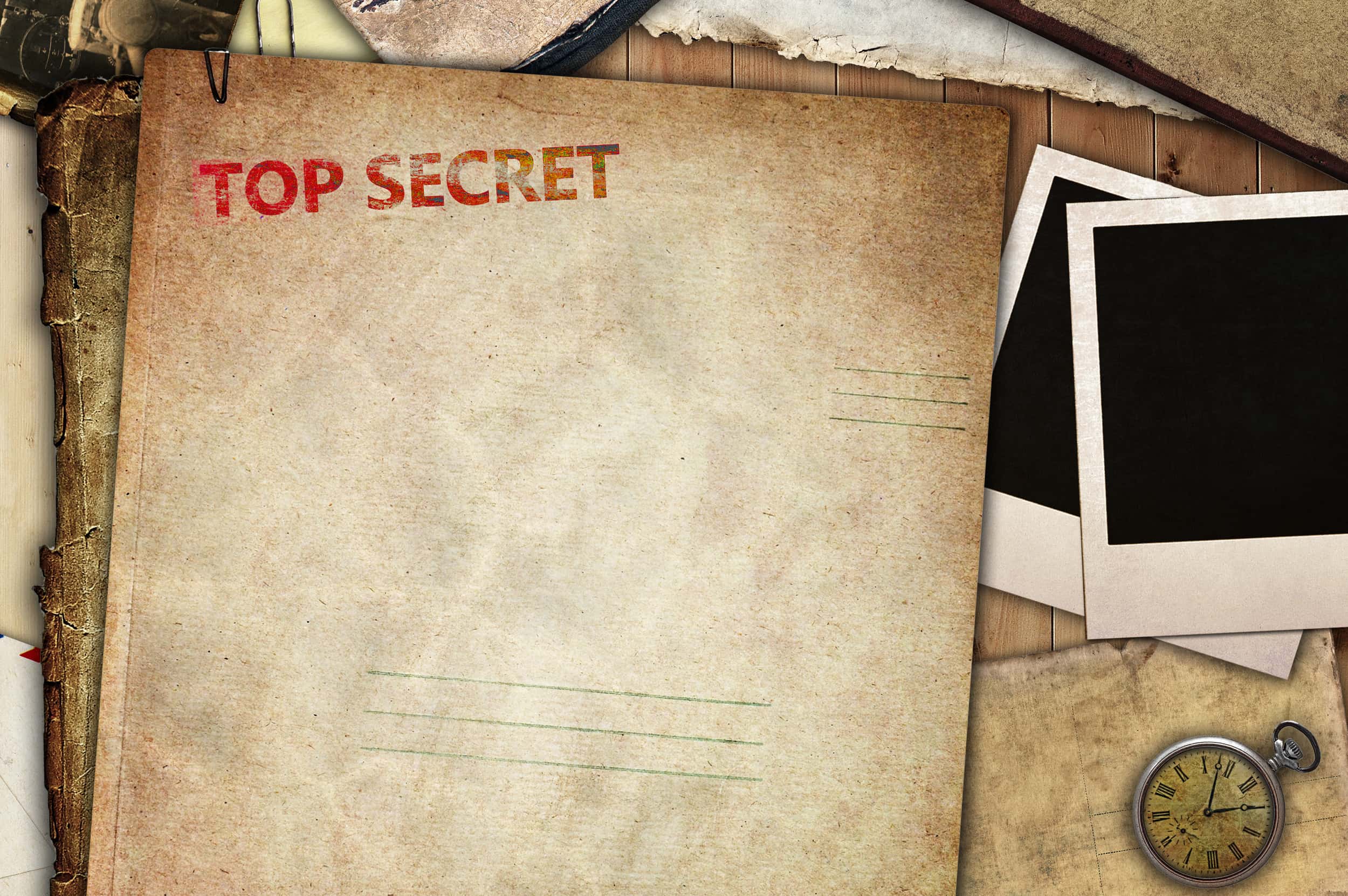 Папка с секретными документами